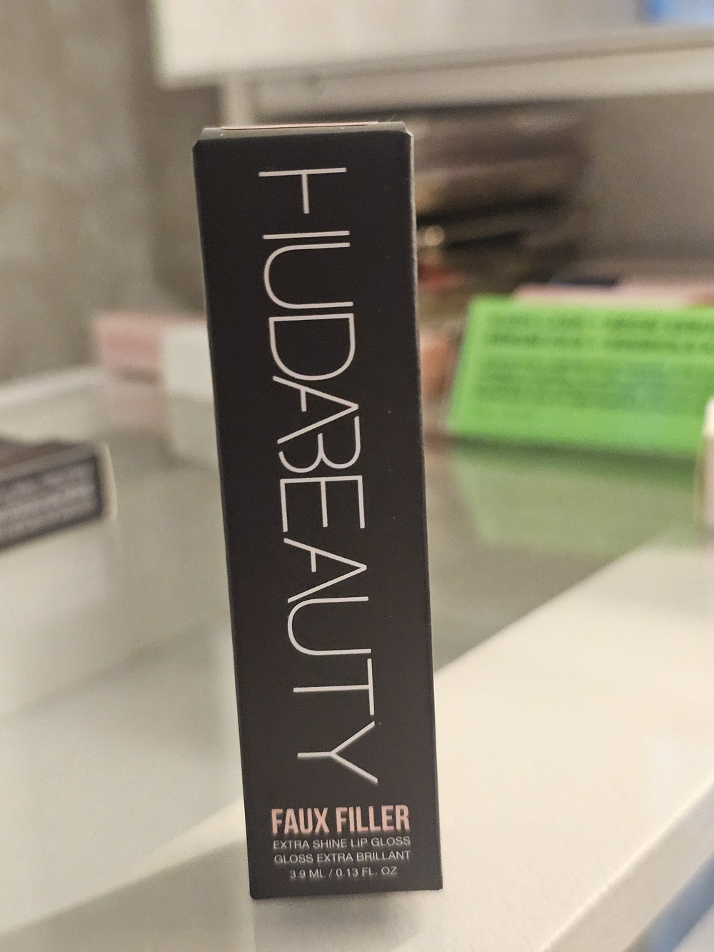 HUDA Beauty Faux Filler Extra Shine Lip Gloss NEW Full Size